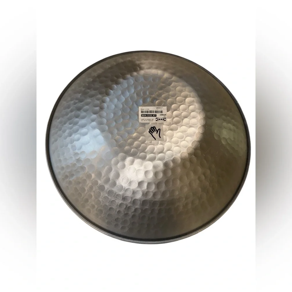 IKEA Champagne Bowl with hammered finish